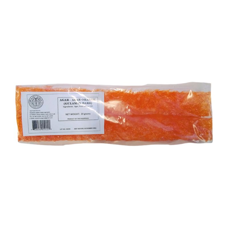 Pagasa Gulaman Bar Orange Agar Agar 20g Filokart