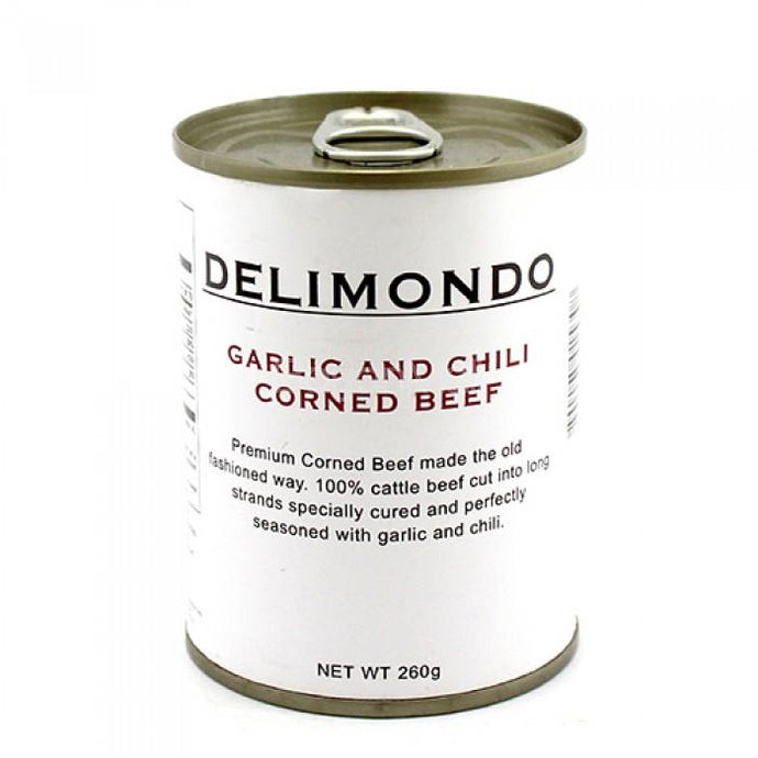 Delimondo Corned Beef Garlic and Chili 260g