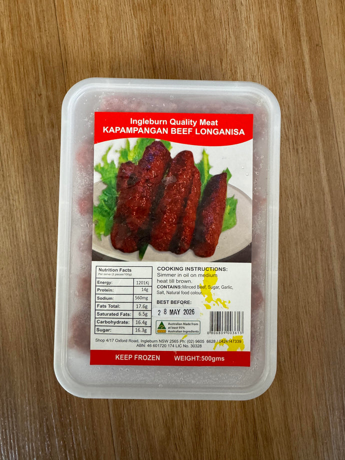 Kapampangan Beef Longganisa 500g