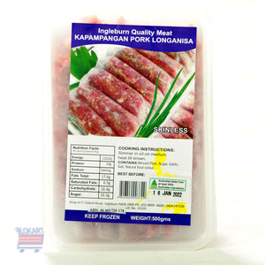 Kapampangan Skinless Pork Longanisa  500g